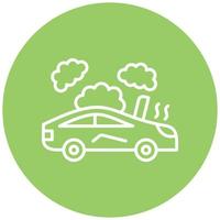 Broken Car Icon Style vector