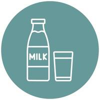 Milk Icon Style vector