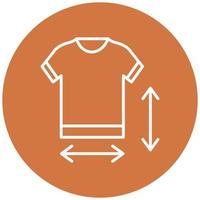 Clothes Measurement Icon Style vector