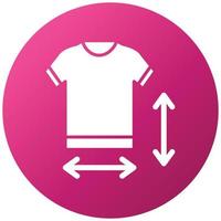 Clothes Measurement Icon Style vector