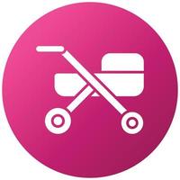 Stroller Icon Style vector