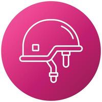 Soldier Helmet Icon Style vector