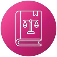 Law Book Icon Style vector