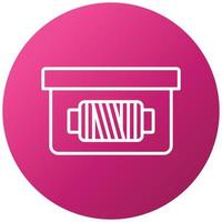 Sewing Box Icon Style vector