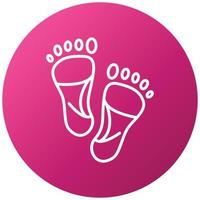 Carbon Footprint Icon Style vector