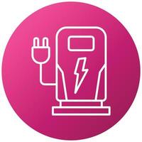 Charging Station Icon Style vector
