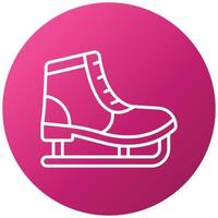 Ice Skate Icon Style vector