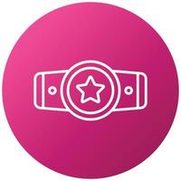 Champion Belt Icon Style vector