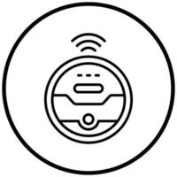 Robot Vaccum Icon Style vector