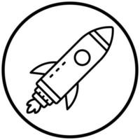 Rocket Icon Style vector