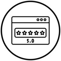 Website Rating Icon Style vector