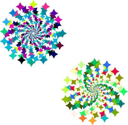 Abstract colorful star colorful background.