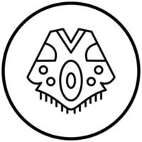 Poncho Icon Style vector