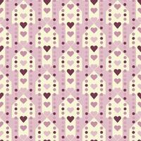 Seamless background with hearts. vector