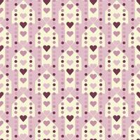 Seamless background with hearts. vector