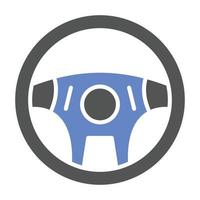 Steering Wheel Icon Style vector