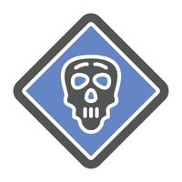 Danger Sign Icon Style vector