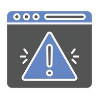 Browser Alert Icon Style vector