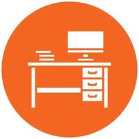 Desk Icon Style vector