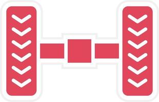 Wheel Alignment Icon Style vector
