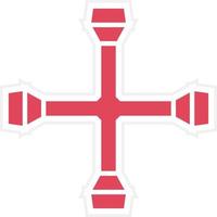 Cross Wrench Icon Style vector