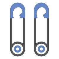 Safety Pin Icon Style vector