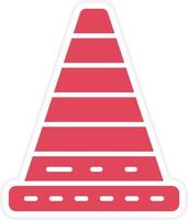 Road Cone Icon Style vector