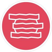 Bacon Icon Style vector