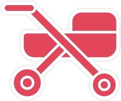 Stroller Icon Style vector