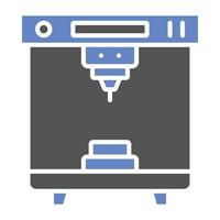 3d Printer Icon Style vector