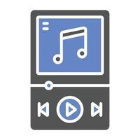 estilo de icono de reproductor de música vector