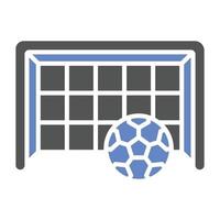 estilo de icono de gol de fútbol vector