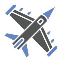 Army Jet Icon Style vector