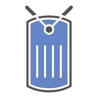 Army Dog Tag Icon Style vector