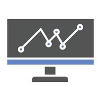 Web Analytics Icon Style vector