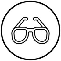 estilo de icono de gafas de sol vector