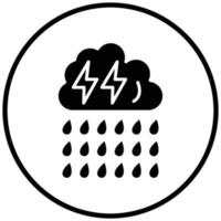 Heavy Rain Icon Style vector