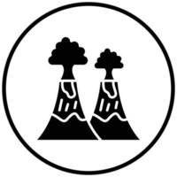 Volcano Icon Style vector