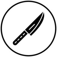 estilo de icono de cuchillo vector