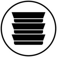Plate Icon Style vector