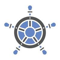 Ship Wheel Icon Style vector