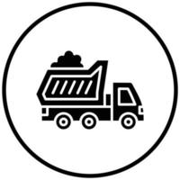 Dump Truck Icon Style vector