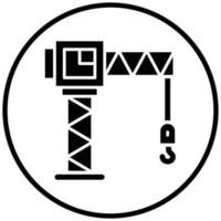 Tower Crane Icon Style vector
