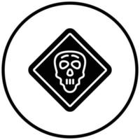 Danger Sign Icon Style vector