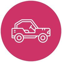 Buggy Car Icon Style vector