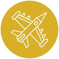 Army Jet Icon Style vector