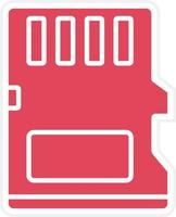 Memory Card Icon Style vector