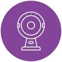 Round Webcam Icon Style vector