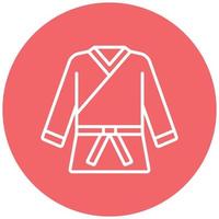 estilo de icono de artes marciales vector