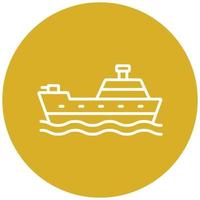 Army Ship Icon Style vector